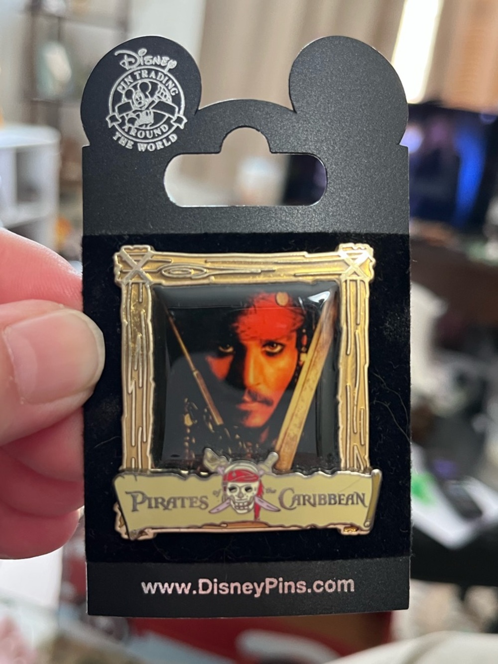 Disney Pirates of the Caribbean Enamel Collectible Pin - Black, Gold, Red